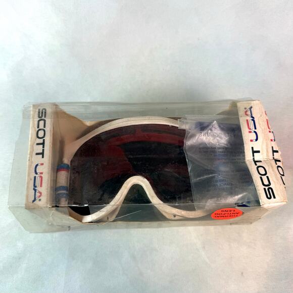 Vintage 80s Scott USA Thermal Anti Fog Lens Ski Snowboard Goggles With Box - Picture 2 of 6